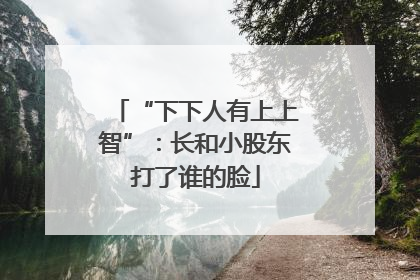 “下下人有上上智”：长和小股东打了谁的脸