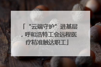 “云端守护”进基层，呼和浩特工会远程医疗精准触达职工