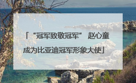 “冠军致敬冠军” 赵心童成为比亚迪冠军形象大使