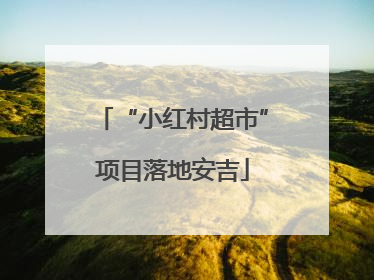 “小红村超市”项目落地安吉