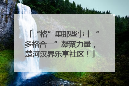 “格”里那些事丨“多格合一”凝聚力量，楚河汉界乐享社区！