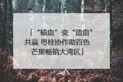 “输血”变“造血”共赢 粤桂协作助百色芒果畅销大湾区