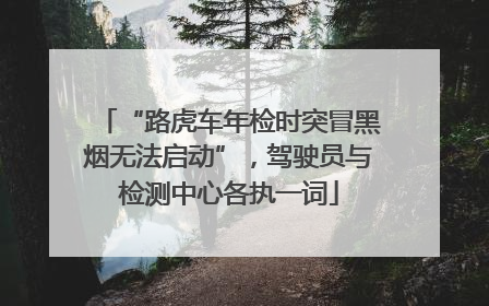 “路虎车年检时突冒黑烟无法启动”，驾驶员与检测中心各执一词