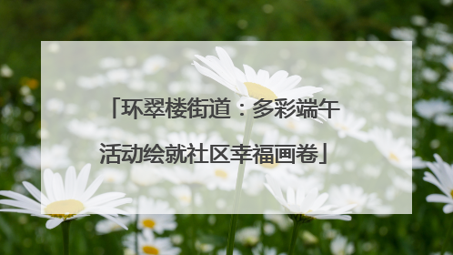 环翠楼街道：多彩端午活动绘就社区幸福画卷