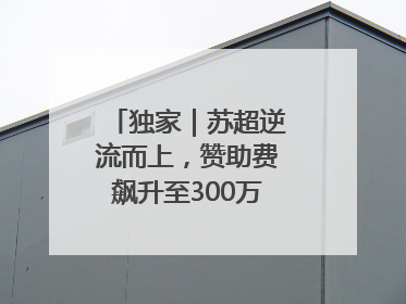 独家｜苏超逆流而上，赞助费飙升至300万，仍一席难求