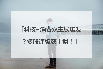 科技+消费双主线爆发？多股评级获上调！