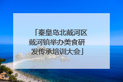 秦皇岛北戴河区戴河镇举办美食研发传承培训大会