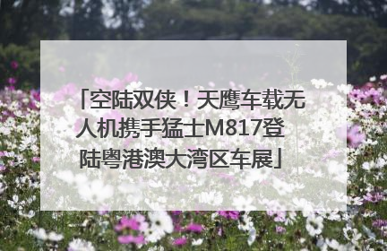 空陆双侠！天鹰车载无人机携手猛士M817登陆粤港澳大湾区车展