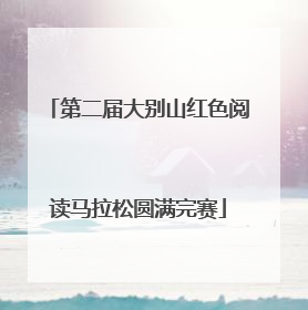 第二届大别山红色阅读马拉松圆满完赛