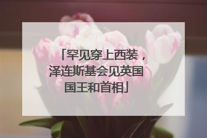 罕见穿上西装，泽连斯基会见英国国王和首相
