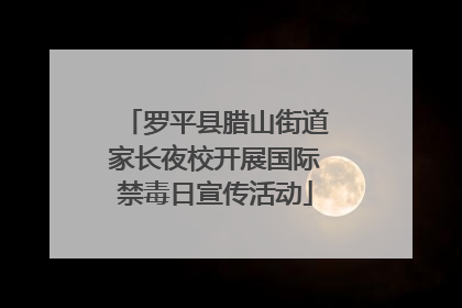 罗平县腊山街道家长夜校开展国际禁毒日宣传活动