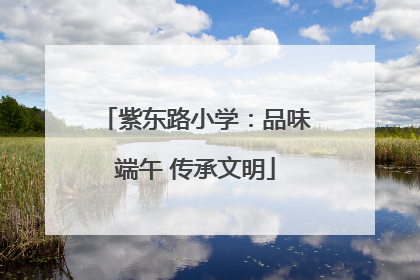 紫东路小学：品味端午 传承文明