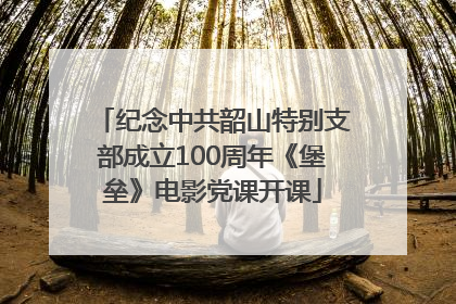纪念中共韶山特别支部成立100周年《堡垒》电影党课开课
