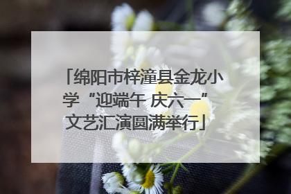 绵阳市梓潼县金龙小学“迎端午 庆六一”文艺汇演圆满举行
