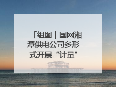 组图｜国网湘潭供电公司多形式开展“计量”主题宣传