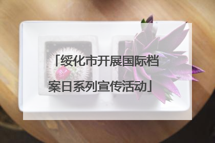绥化市开展国际档案日系列宣传活动