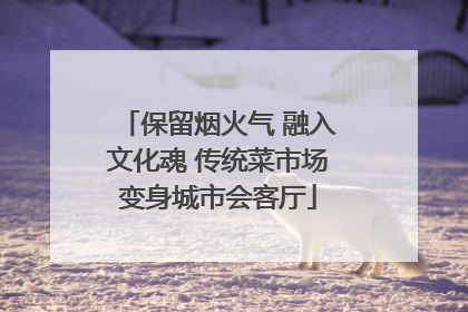 保留烟火气 融入文化魂 传统菜市场变身城市会客厅