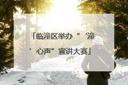 临潼区举办“‘潼’心声”宣讲大赛