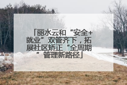 丽水云和“安全+就业”双管齐下，拓展社区矫正“全周期”管理新路径