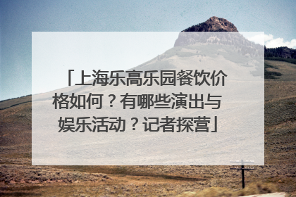 上海乐高乐园餐饮价格如何？有哪些演出与娱乐活动？记者探营