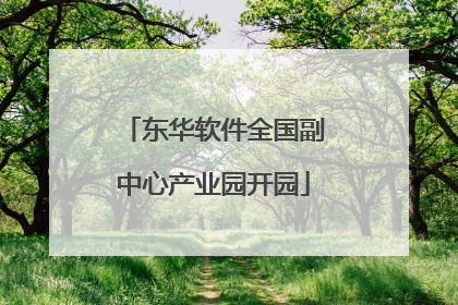 东华软件全国副中心产业园开园