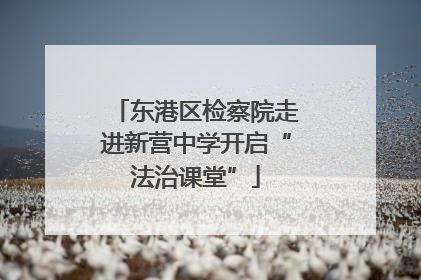 东港区检察院走进新营中学开启“法治课堂”