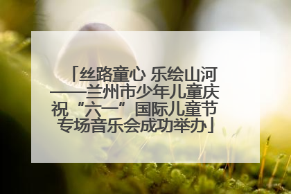 丝路童心 乐绘山河——兰州市少年儿童庆祝“六一”国际儿童节专场音乐会成功举办