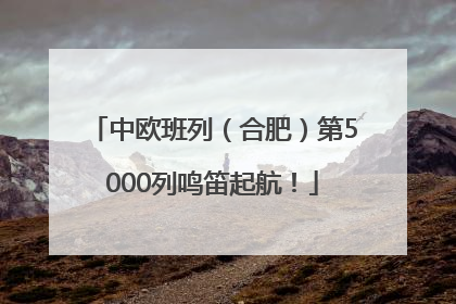 中欧班列（合肥）第5000列鸣笛起航！