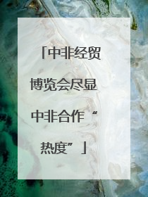 中非经贸博览会尽显中非合作“热度”