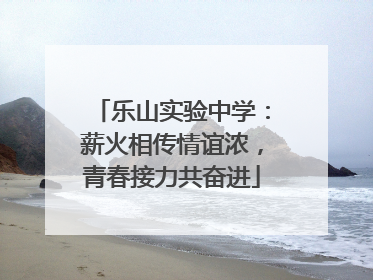乐山实验中学：薪火相传情谊浓，青春接力共奋进