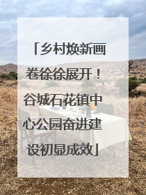 乡村焕新画卷徐徐展开！谷城石花镇中心公园奋进建设初显成效