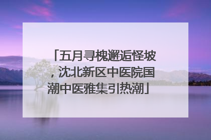 五月寻槐邂逅怪坡，沈北新区中医院国潮中医雅集引热潮