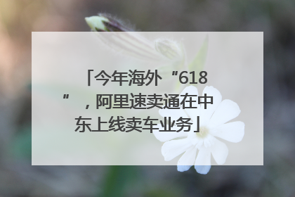 今年海外“618”，阿里速卖通在中东上线卖车业务