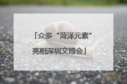 众多“菏泽元素”亮相深圳文博会