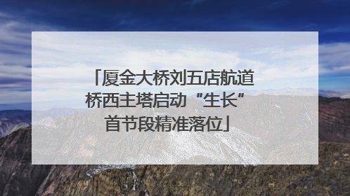 厦金大桥刘五店航道桥西主塔启动“生长” 首节段精准落位