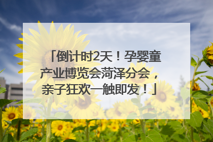 倒计时2天！孕婴童产业博览会菏泽分会，亲子狂欢一触即发！