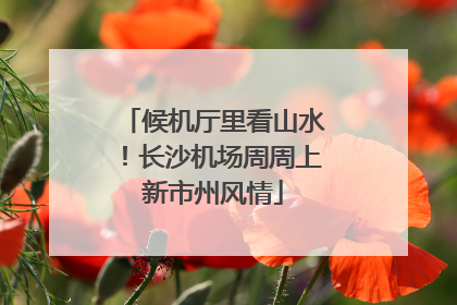 候机厅里看山水！长沙机场周周上新市州风情