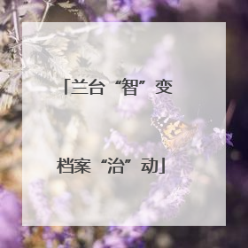 兰台“智”变 档案“治”动