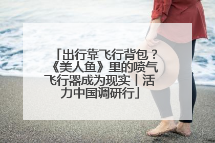 出行靠飞行背包？《美人鱼》里的喷气飞行器成为现实丨活力中国调研行