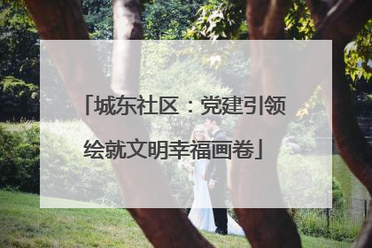 城东社区：党建引领绘就文明幸福画卷