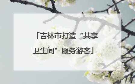 吉林市打造“共享卫生间”服务游客