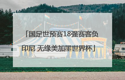 国足世预赛18强赛客负印尼 无缘美加墨世界杯