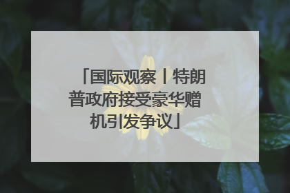 国际观察丨特朗普政府接受豪华赠机引发争议