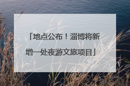 地点公布！淄博将新增一处夜游文旅项目