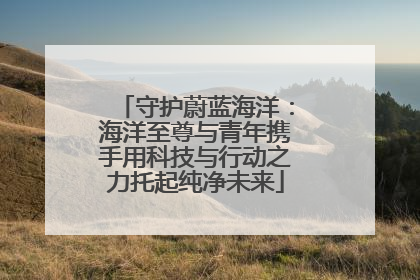 守护蔚蓝海洋：海洋至尊与青年携手用科技与行动之力托起纯净未来
