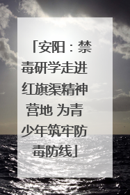 安阳：禁毒研学走进红旗渠精神营地 为青少年筑牢防毒防线