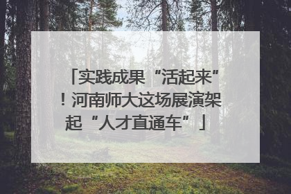 实践成果“活起来”！河南师大这场展演架起“人才直通车”
