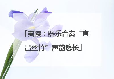 夷陵：器乐合奏“宜昌丝竹”声韵悠长