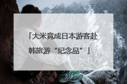 大米竟成日本游客赴韩旅游“纪念品”