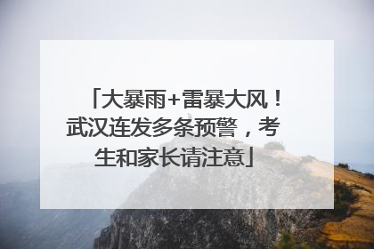 大暴雨+雷暴大风！武汉连发多条预警，考生和家长请注意